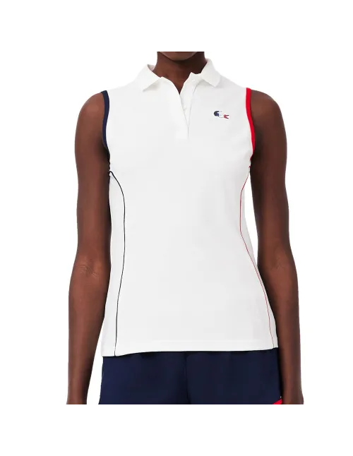 Polo Sin Mangas Lacoste French Team Collection Mujer | Ofertas de pádel