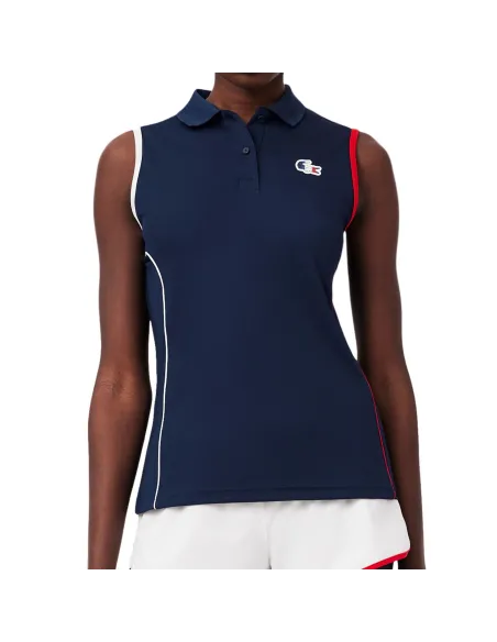 Polo Senza Maniche Lacoste French Team Collection Donna |Padel offers