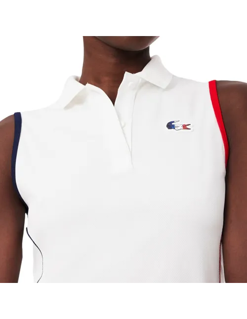 Polo Senza Maniche Lacoste French Team Collection Donna |Padel offers