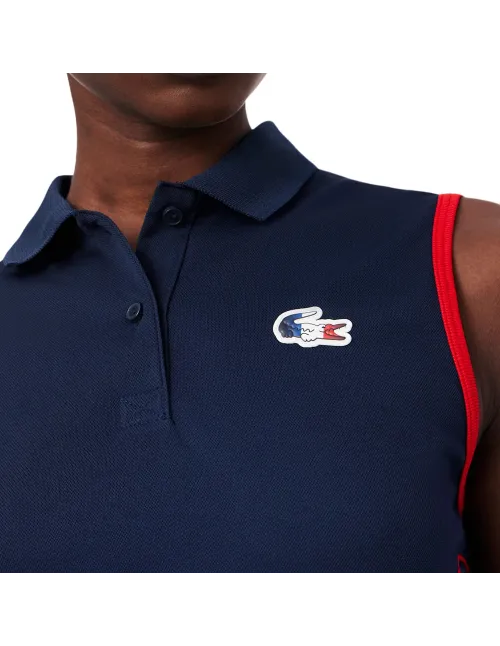 Polo Sin Mangas Lacoste French Team Collection Mujer | Ofertas de pádel