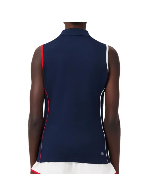 Polo Sleeveless Lacoste French Team Collection Women | Ofertas de padel