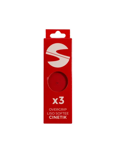 Get the pack of 3 plain overgrips from Softee Cinetik and improve your grip in every match. | Ofertas de padel