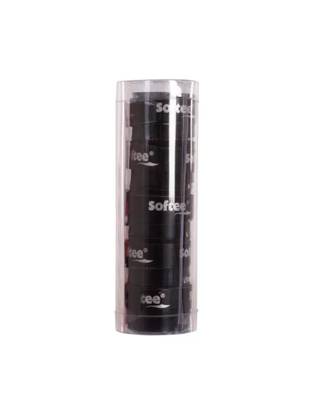 Pack 5 Overgrips Lisos Softee Tech Negro | Ofertas de pádel