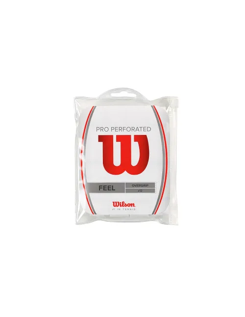 Wilson Pro Overgrip Perforado 12Pk Blanco | Ofertas de pádel