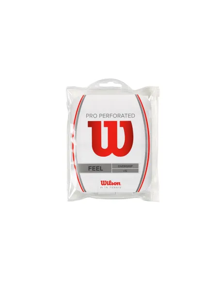Wilson Pro Overgrip Perfurado 12Pk Branco | Ofertas de padel