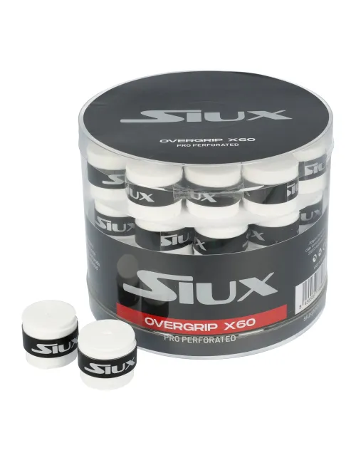 Overgrip Siux Pro Perforated x60 White | Ofertas de Padel