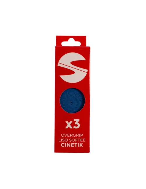 Pack Of 3 Smooth Overgrips Softee Cinetik Blue | Ofertas de padel
