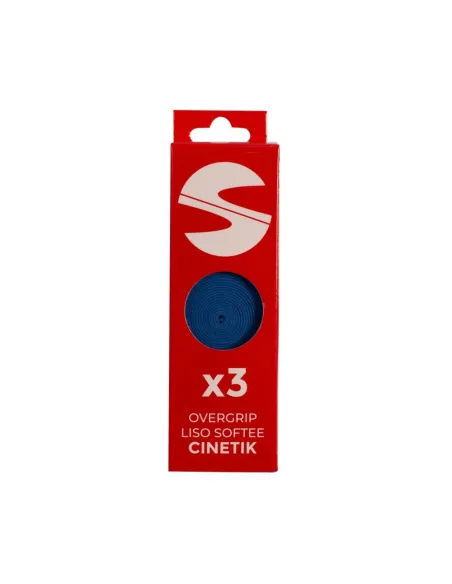 Pack 3 Overgrips Lisos Softee Cinetik Azul | Ofertas de pádel