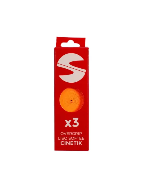 Pack Of 3 Smooth Overgrips Softee Cinetik Orange | Ofertas de padel