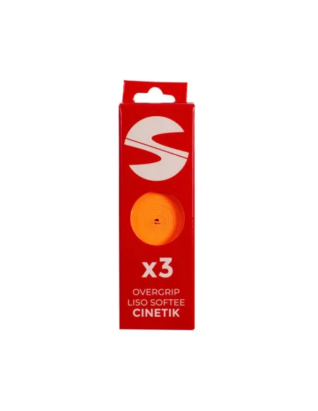 Pack De 3 Overgrips Lisses Softee Cinetik Orange | Ofertas De Padel