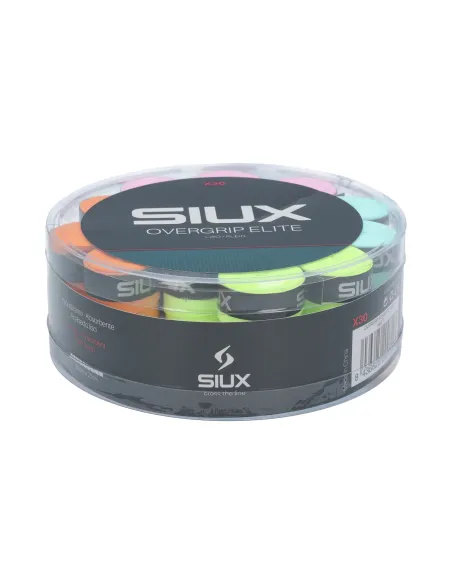 Cubo 30 Uds Overgrip Siux Elite Multicolor | Ofertas de padel