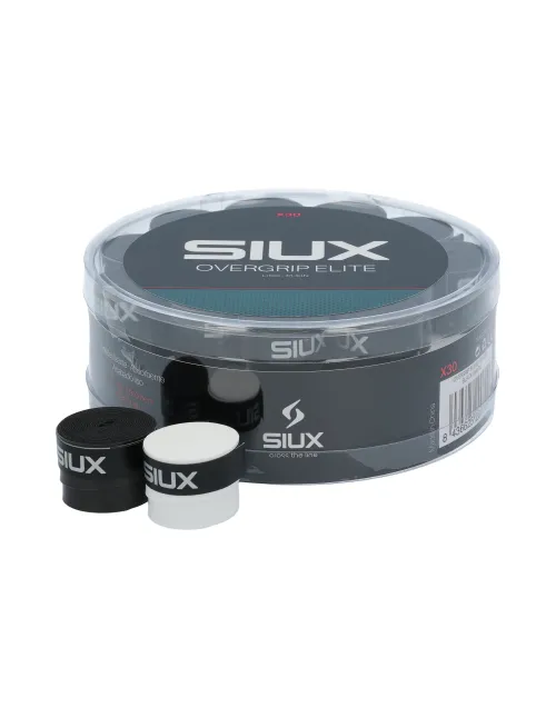 Cubo 30 Uds Overgrip Siux Elite Bianco/Nero |Padel offers