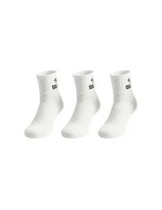 Pack 3 Socks Siux Basic Caña Media Blanco