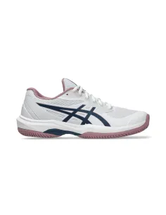 Asics Game Ff Clay-Omni Court Blanco/Azul/Rosa Mujer 1042A282 | Ofertas de pádel