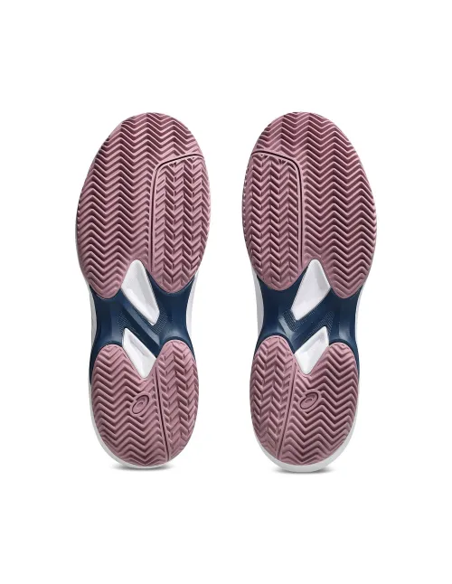 Asics Game Ff Clay-Omni Court Blanco/Azul/Rosa Mujer 1042A282 | Ofertas de pádel