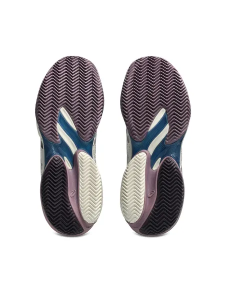Asics Court Ff 3 Clay Beige/Malve/Blau Damen | Ofertas De Padel