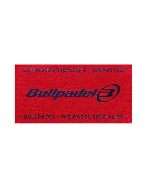 Towel Bullpadel Bptowel 26I 150X90 Red | Ofertas de padel