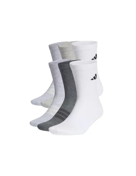 Pack De 6 Chausettes Adidas Cushioned Crew | Ofertas De Padel