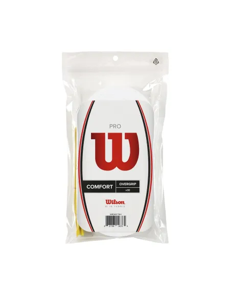 WILSON PRO OVERGRIP 30PK WH WRZ4017WH  | Ofertas de padel