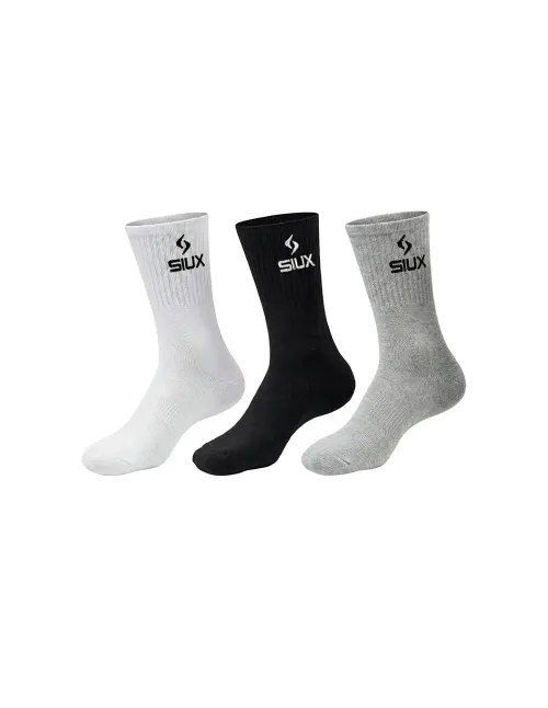 Pack 3 Calzini Siux Basic 26 Gamba Alta Mix |Padel offers