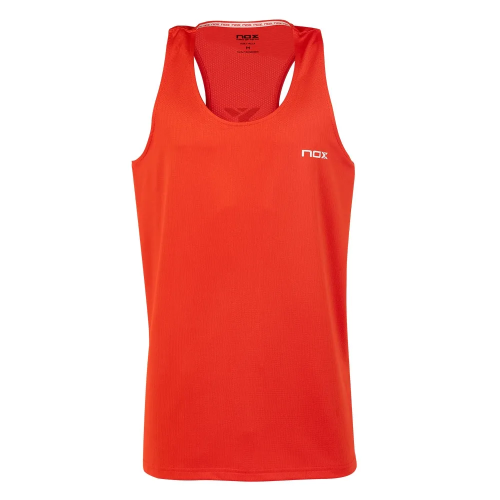 Camiseta Tirantes Nox Microperforada Talla XS, Naranja