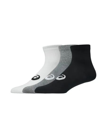 Socks Asics 3 Pack Quarter Sock Assorted | Ofertas de Padel
