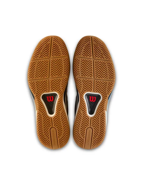 Wilson Rush Tour 5 Clay Blanc/Bleu Foncé | Ofertas De Padel