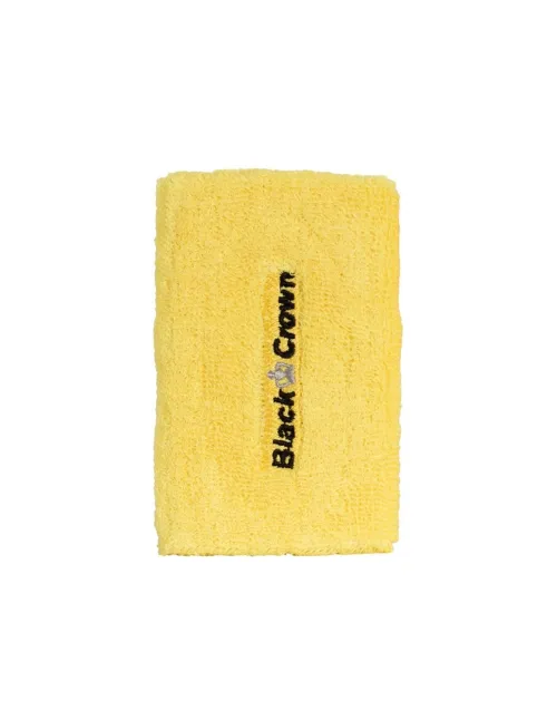 Pack 2 Uds Muñequeras Black Crown Belgica Amarillo | Ofertas de pádel