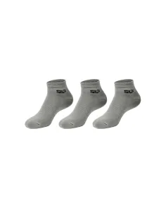 Pack 3 Calcetines Siux Basic 26 Caña Corta 200119 Gris | Ofertas de padel