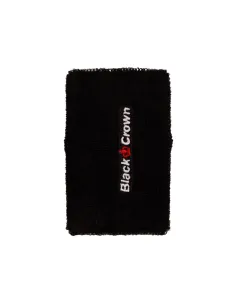 Pack 2 Uds Muñequeras Black Crown Larga Negra | Ofertas de pádel