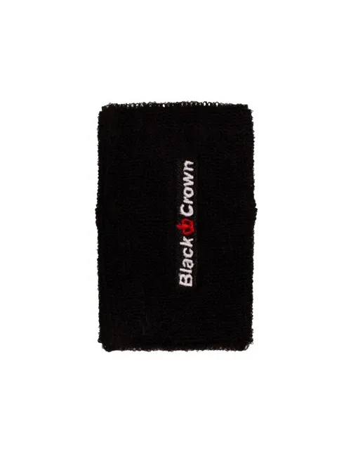 Pack 2 Pcs Long Black Black Crown Wristbands | Ofertas de padel