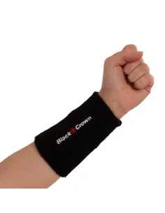 Pack 2 Pcs Long Black Black Crown Wristbands | Ofertas de padel 2