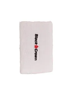 Pack 2 Uds Muñequeras Black Crown Larga Blanco | Ofertas De Padel