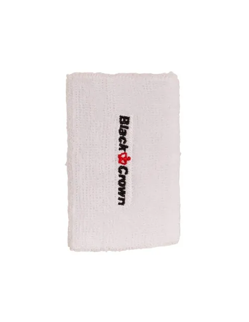 Pack 2 Uds Poignets Black Crown Long Blanc | Ofertas De Padel