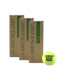 Tripack Di Barattoli Da 3 Palline Dunlop Eco Pádel |Padel offers