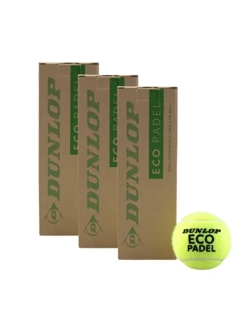 Tripack Di Barattoli Da 3 Palline Dunlop Eco Pádel |Padel offers