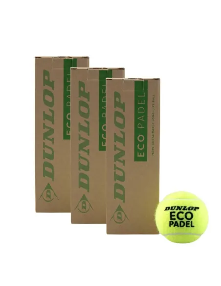 3-Ball Can Tripack Dunlop Eco Paddle | Ofertas de padel
