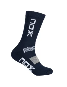 Nox Technical Half Socks Blau Logo Weiß Vertikal | Ofertas de Padel