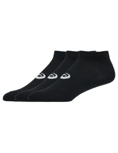 Pack 3 Calcetines Tobilleros Asics Negro | Ofertas de Padel
