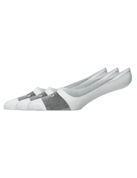 Pack 3 Meias Invisíveis Asics Branco | Ofertas de Padel