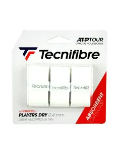 Tecnifibre 3 confezioni di Overgrip Players Dry White | Ofertas De ...