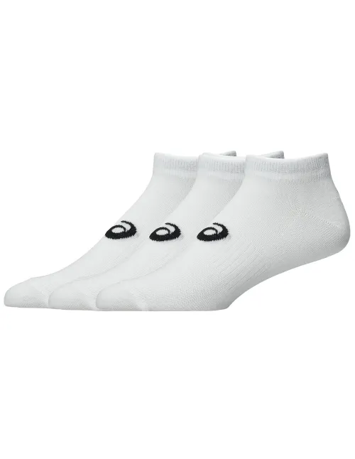 Pack 3 Meias Soquetes Asics Branco | Ofertas de Padel