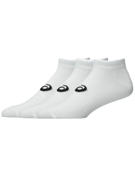 Pack 3 Meias Soquetes Asics Branco | Ofertas de Padel