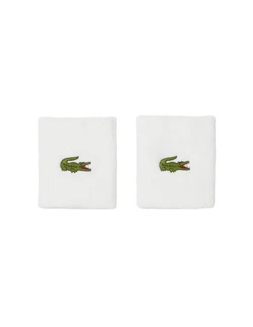 Muñequeras Lacoste Sport White | Offres de Padel
