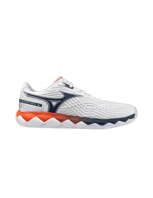 Mizuno Wave Enforce Tour 2 Court Blanc/Court Blanc/Orange | Ofertas De Padel