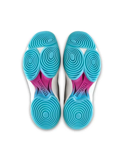 Wilson Hurakn Pro V2 Blanc/Bleu/Fuchsia | Ofertas De Padel