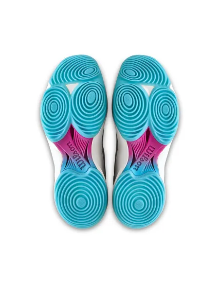 Wilson Hurakn Pro V2 Weiß/Blau/Fuchsia | Ofertas De Padel