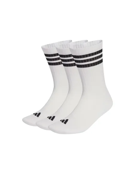 Chausettes Adidas 3 Stripes Essential Crew Blanco | Ofertas De Padel