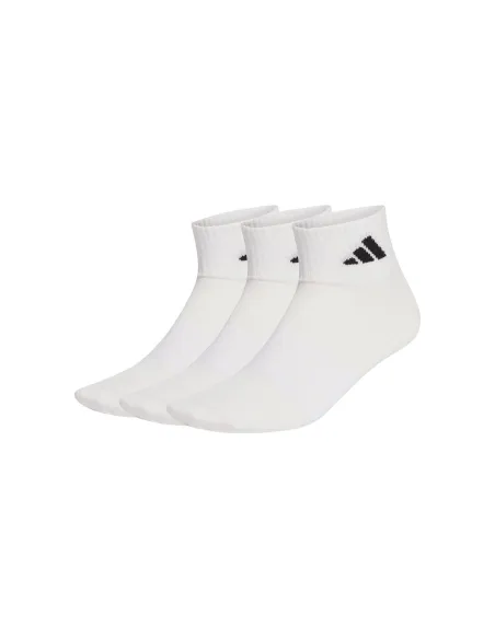 Pack 3 Socks Adidas Essential Ankle White | Ofertas de padel