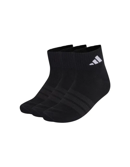Pack 3 Socken Adidas Essential Ankle Schwarz | Ofertas De Padel